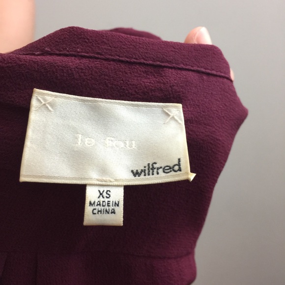 Le Fou Wilfred Red Silk Pajama Cute Sheer Top - Picture 6 of 8